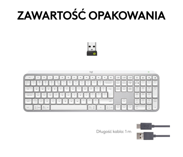 LOGITECH MX Keys S Jasnoszary 920-011588 - 1145860 - zdjęcie 14